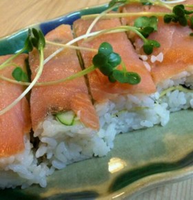 即・食べ、押し寿司「サーモンの押し寿司」