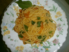 アイスプラント＆トマトスパゲティ