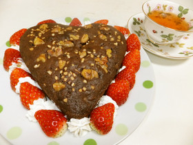 バレンタイン♥簡単チョコレートブラウニー