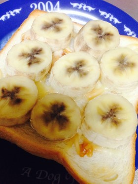 朝食＊バナナチーズトースト