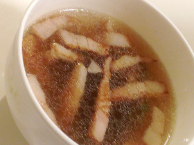 クミン☆ベーコンとピーマンのスープ