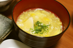 豆腐とコーンのふわふわ玉子スープ（中華）