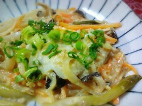 フライパン一つ★タラ＆野菜の味噌マヨ焼き