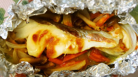 オーブンでヘルシーな鱈の味噌ホイル焼き