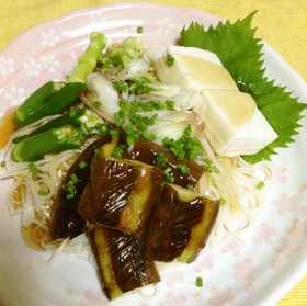 野菜たっぷり☆あんかけ素麺☆