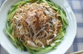 簡単♪胡麻タレの冷やし中華蕎麦♪