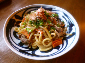 カレー焼きうどん♪