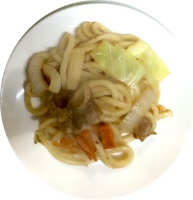 焼うどん　めんつゆ未使用