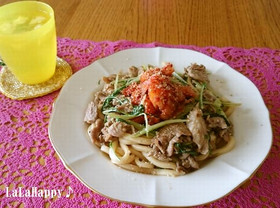 ファミコレ★コクうま焼きうどん♪