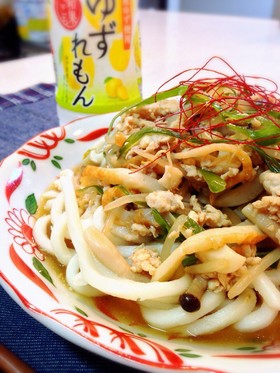 ゆずれもん餡掛けうどん