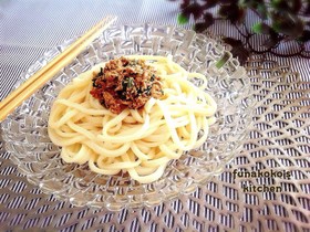 簡単ランチに♬ツナと大葉のうどん