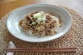 簡単！！そぼろあんかけ素麺(*^_^*)