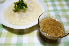 レモン胡麻味素麺つゆのたれ♪