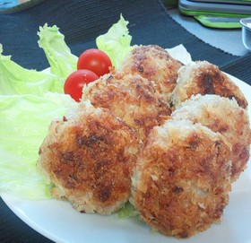 豚コマdeジューシー☆焼き揚げメンチカツ