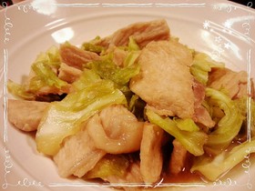 簡単☆キャベツと豚肉のこくマヨ炒め。