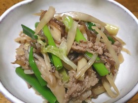 牛肉と白菜のすき焼き風炒め