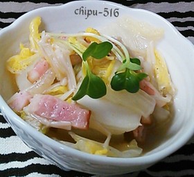 10分超簡単　うま白菜とベーコンの炒め物