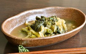 【かぶの葉の炊いたん】中華風のおばんざい