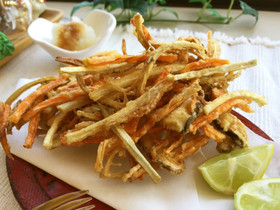 カリパリかき揚げ✿サックサク根野菜