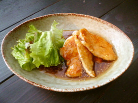 鶏肉の甘辛醤油あん♪