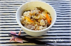 めんつゆで簡単♪炊き込みご飯