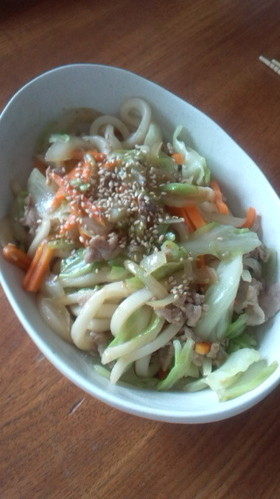 焼き肉のタレ☆焼きうどん