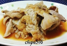 超簡単 子供が喜ぶ豚肉のぽん酢みぞれ焼き