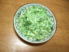 大根葉の白和えor水菜の白和え