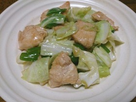 鶏むね肉とキャベツの甘味噌炒め