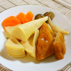 タケノコとさつま揚げ・しめじの煮物♪