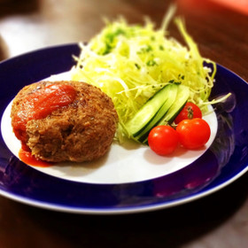 ＊つなぎなし＊うちの堅焼きハンバーグ