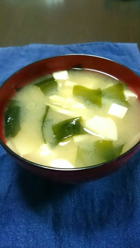 春～磯山☆筍と生わかめと豆腐の味噌汁★