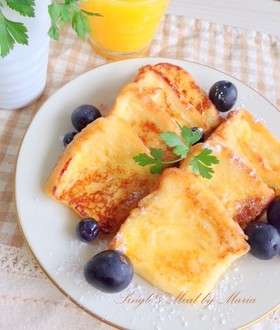 朝ごはん♡王道フレンチトースト