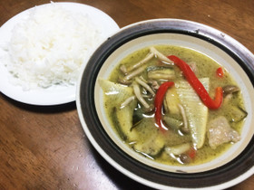 俺流！こだわりの本格的グリーンカレー