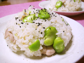 美味しい満足まじゅじゅ家ノそら豆ご飯