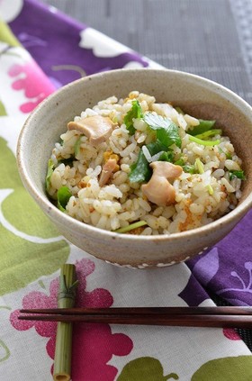 青森名物いちご煮で簡単豪華、炊き込みご飯