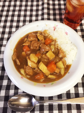 ★圧力鍋でたけのこと鶏肉のカレーライス★