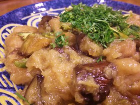 ガッツリとろウマ♪鶏肉と茄子のみぞれ煮