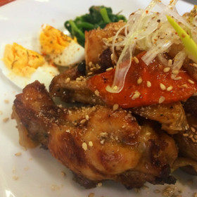 ✨　鶏手羽肉と野菜の蜂蜜醤油炒め　✨