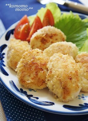 *鶏ささみの塩麹* チーズパン粉焼き