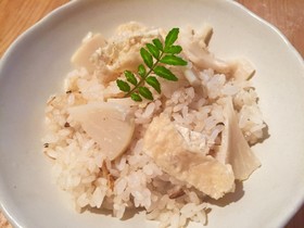 新筍と油揚げのご飯❤️マクロビご飯