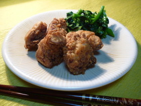 フルーチェ漬けでやわらか♡鶏胸肉の唐揚げ