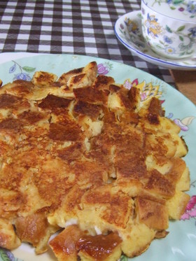 パン耳で★フレンチトースト風パンケーキ