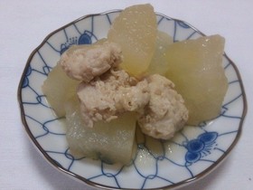 鶏団子と冬瓜の煮物