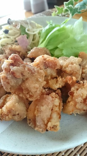 鶏もも肉カリッじゅわ☆簡単♪ねぎ塩唐揚げ