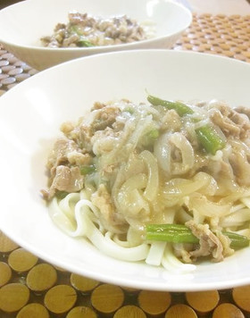 オッサンの餡かけ肉うどん