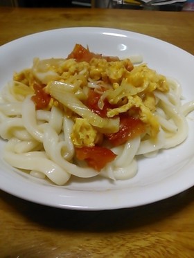 卵トマトうどん