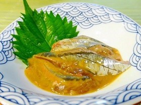 秋刀魚のわた(肝)醤油和え