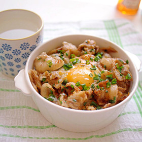 豚ばらマヨ生姜焼き丼＊ランチお弁当にも