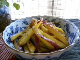 さつまいもの塩麹炒め